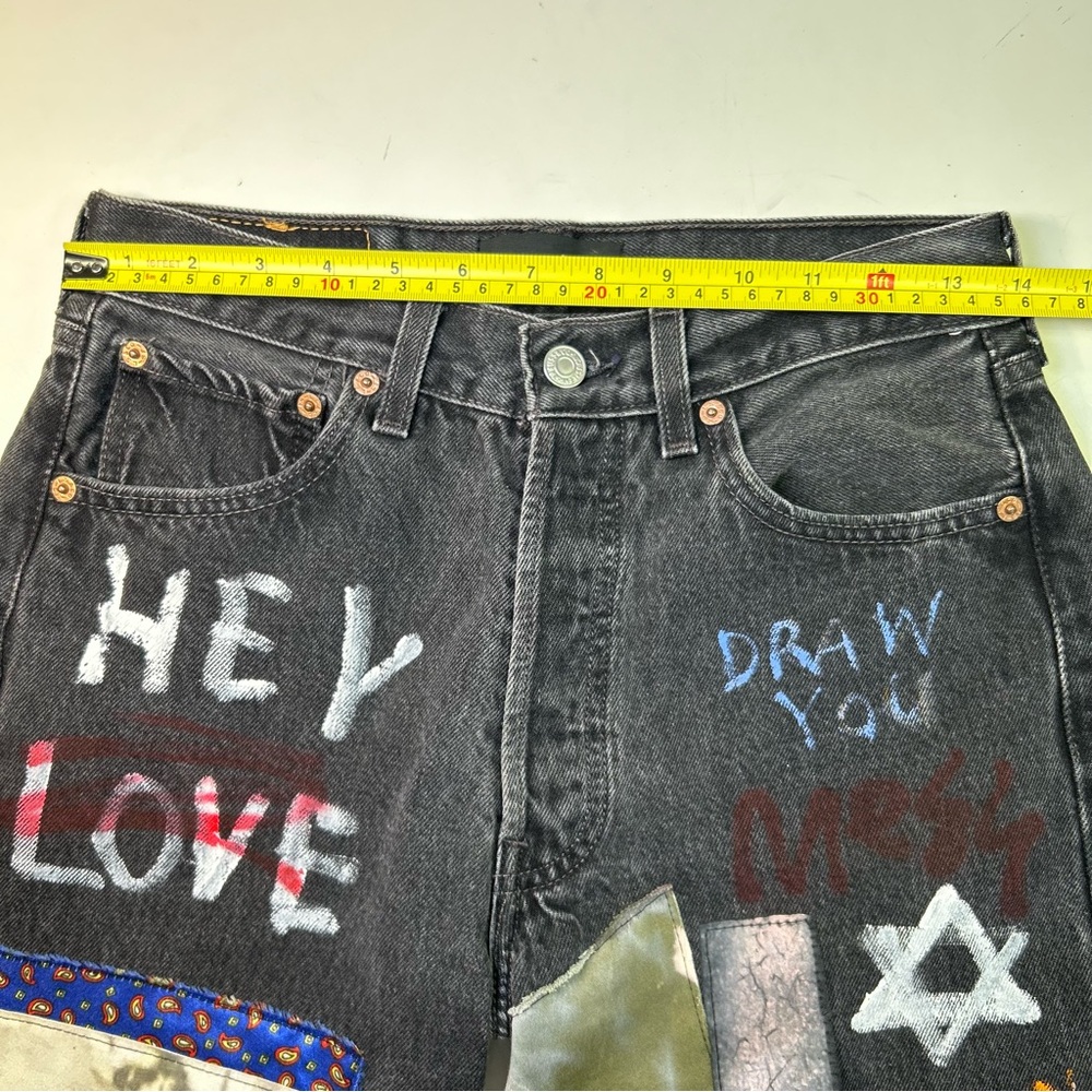 Guernika Levi’s 501 Hand-Painted Jeans Reworked Art Denim Collectible 29x34 RARE - Picture 5 of 16